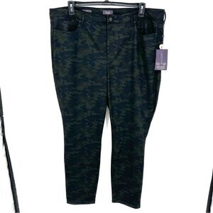NYDJ Ami Skinny Camo Not Your Daughters Jeans Pants Plus Size 22W Stretch NWT
